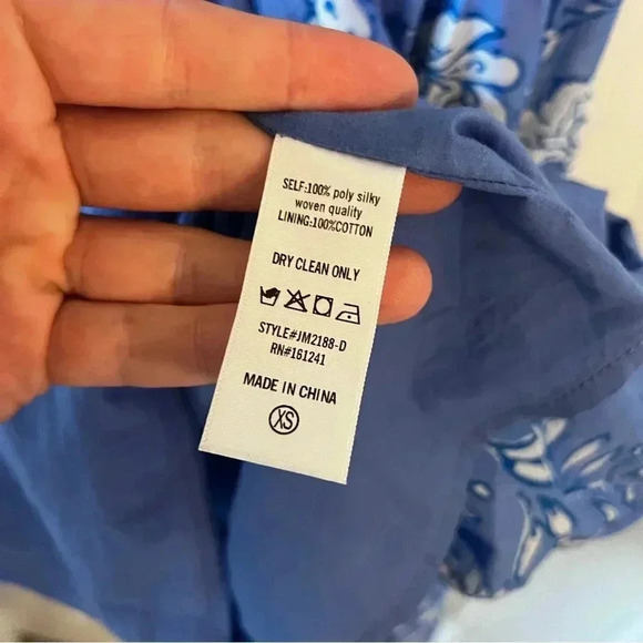 165 J. Marie Women's The Alexandra Ruched Dress Size XS Color Blue White - Picture 6 of 7